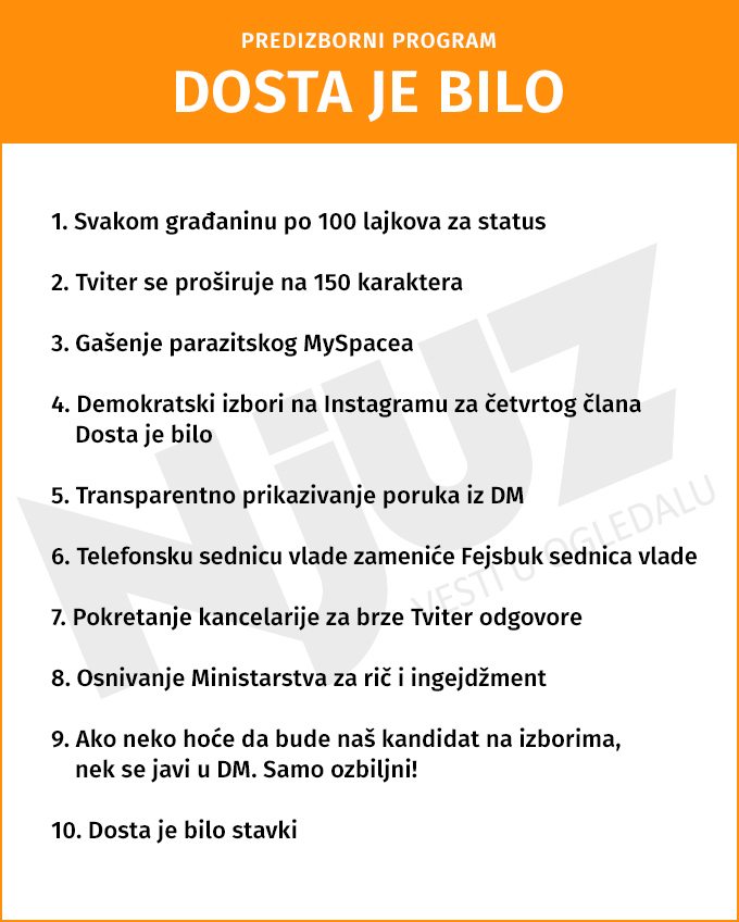 dosta je bilo